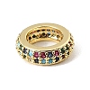 Brass Micro Pave Cubic Zirconia Beads CU-CBA389D-04G-02-1
