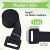 1Pc Cloth Waist Belts with Alloy Buckles for Coat AJEW-GF0015-07C-2