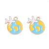 Alloy Enamel Pendants AL-CBAE435-04G-1