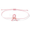 Waxed Cord Braided Bracelets for Women Breast Cancer Prevention DA6350-1-1