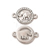 Alloy Crystal Rhinestone Connector Charms ALRI-M019-01P-1