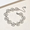 Hollow Hammered 304 Stainless Steel Link Chain Bracelets for Women BJEW-F539-01C-P-1