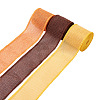 Yilisi 3 Rolls 3 Colors Polyester Imitation Linen Wrapping Ribbon OCOR-YS0001-02B-2
