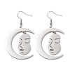 304 Stainless Steel Dangle Earrings EJEW-P271-13P-1