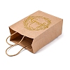 Gold Stamp Thanks Printed Paper Gift Tote Bags ABAG-Q055-03B-2