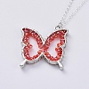 Glass Pendant Necklaces NJEW-JN02665-4