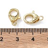 Cross Brass Lobster Claw Clasps KK-H256-03G-02-3