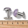 304 Stainless Steel Cuff Buttons G-C185-02P-33-3