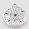 Tibetan Style Alloy Pendants X-TIBE-T011-40AS-LF-2