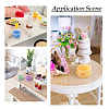 12Pcs 6 Colors Resin Basket Mini Model AJEW-TA0005-85-9