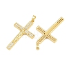 Easter Brass Micro Pave Clear Cubic Zirconia Pendants CU-CBABDE1-03G-2