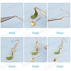 SUNNYCLUE DIY Green Earring Making Kits DIY-SC0014-12G-4