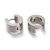 Tarnish Resistant 202 Stainless Steel Huggie Hoop Earrings EJEW-F262-02D-P-2