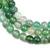 Natural Striped Agate/Banded Agate Bead Strands G-G962-6mm-02-6