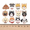 Alloy Enamel Pendants ENAM-L053-01KCG-3