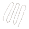 Natural Cultured Freshwater Pearl Link Chains AJEW-JB01585-01-1