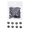 Craft Black Acrylic Beads SACR-YW0001-05-3