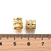 Column Brass European Beads KK-C106-13G-3