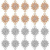 40Pcs 2 Styles Alloy Crystal Rhinestone Connector Charms FIND-SC0025-27-1