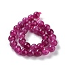 Dyed Natural Malaysia Jade Beads Strands G-G021-02A-03-3