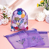 20Pcs Polyester Mesh Sachet Packing Drawstring Bgas ABAG-TA0002-20C-6