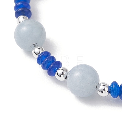 304 Stainless Steel & Lampwork Charm Bracelets BJEW-JB13111-1