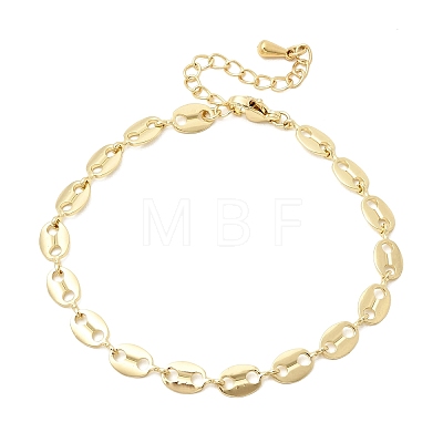 Brass Link Chain Bracelets for Women BJEW-K298-08G-1