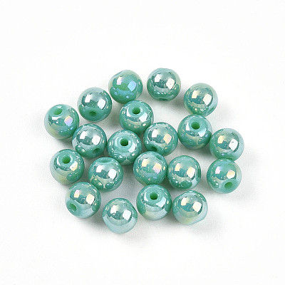 Electroplate Pearlized Glass Pearl Beads EGLA-T021-14A-03-1