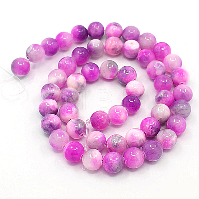 Natural Persian Jade Beads Strands G-D434-8mm-21-1