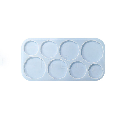 DIY Food Grade Silicone Irregular Round Coaster Molds SIMO-PW0014-19-1