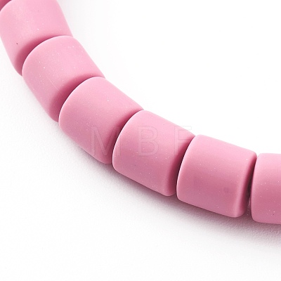 Handmade Polymer Clay Beaded Stretch Bracelets BJEW-JB06137-1