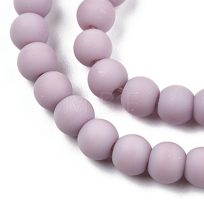 Opaque Glass Beads Strands GLAA-T032-P4mm-MD07-1