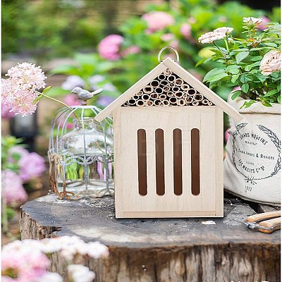 Unfinished Wooden Insects House HJEW-WH0007-02-1