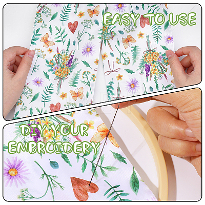1Pc Flower Printed Polyester Wrap Lady Belts AJEW-CP0009-89A-1