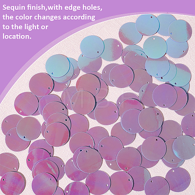 PVC Sequin Pendants KY-CY0001-18-1