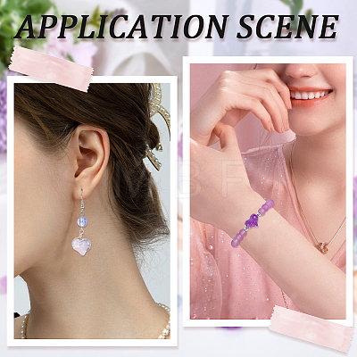 80Pcs Transparent Glass Beads GLAA-PA0001-77-1