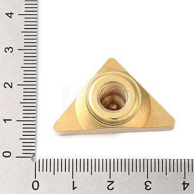 Golden Plated Triangle Shaped Wax Seal Brass Stamp Head STAM-K001-04G-08-1