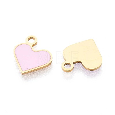 304 Stainless Steel Enamel Charms STAS-L022-483G-02-1
