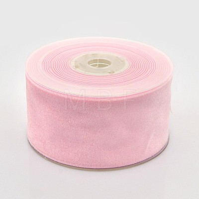 Polyester Velvet Ribbon for Gift Packing and Festival Decoration SRIB-M001-50mm-123-1