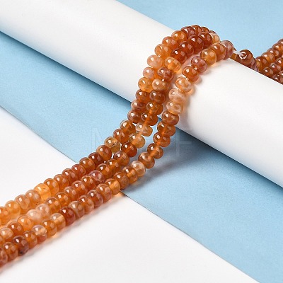 Natural Fire Crackle Agate Beads Strands G-G0004-A01-A-1