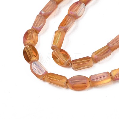 Electroplate Glass Beads Strands EGLA-S188-12-B02-1