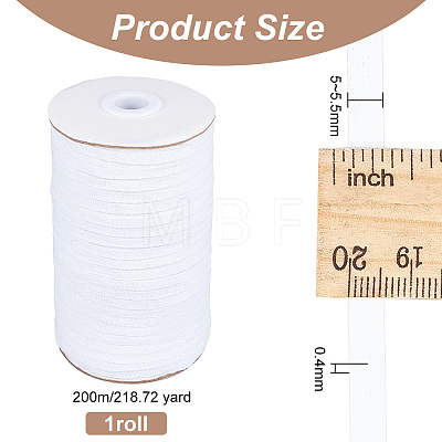 200M Flat Cotton Linen Ribbon OCOR-WH0078-85B-1