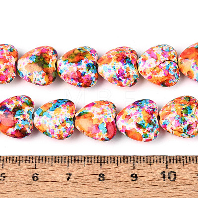 Spray Painted Synthetic Turquoise Beads Strands G-N352-28A-03-1