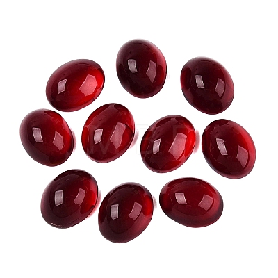 Transparent Glass Flat Back Cabochons GLAA-ZX009-01B-1