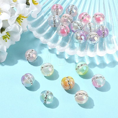 20Pcs Resin Imitation Cat Eye Beads RESI-YW0006-08-1