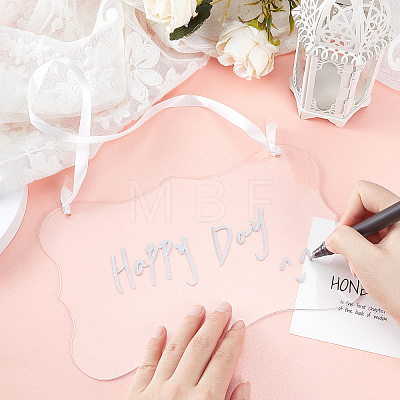 Acrylic Hanging Plate DIY-WH0240-74-1