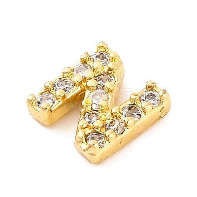 Rack Plating Brass Micro Pave Cubic Zirconia Cabochons KK-F874-04G-N-1