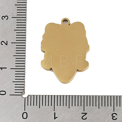 304 Stainless Steel Pendants STAS-C095-37G-1