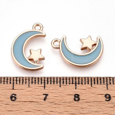 Alloy Enamel Pendants ENAM-T022-09A-1