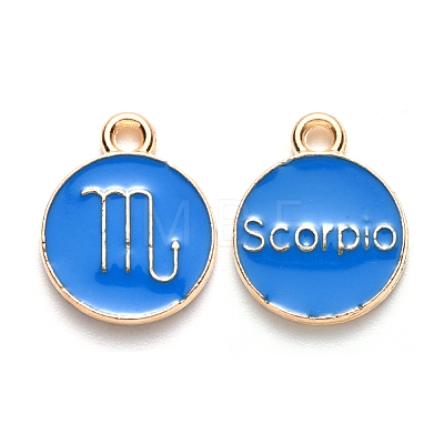 Alloy Enamel Pendants ENAM-S124-01A-02L-1